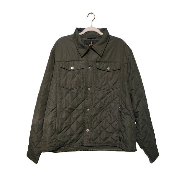 STS Ranchwear Other - STS RANCHWEAR Cassidy Quilted Field Jacket Mens XL Olive Green Western Chore